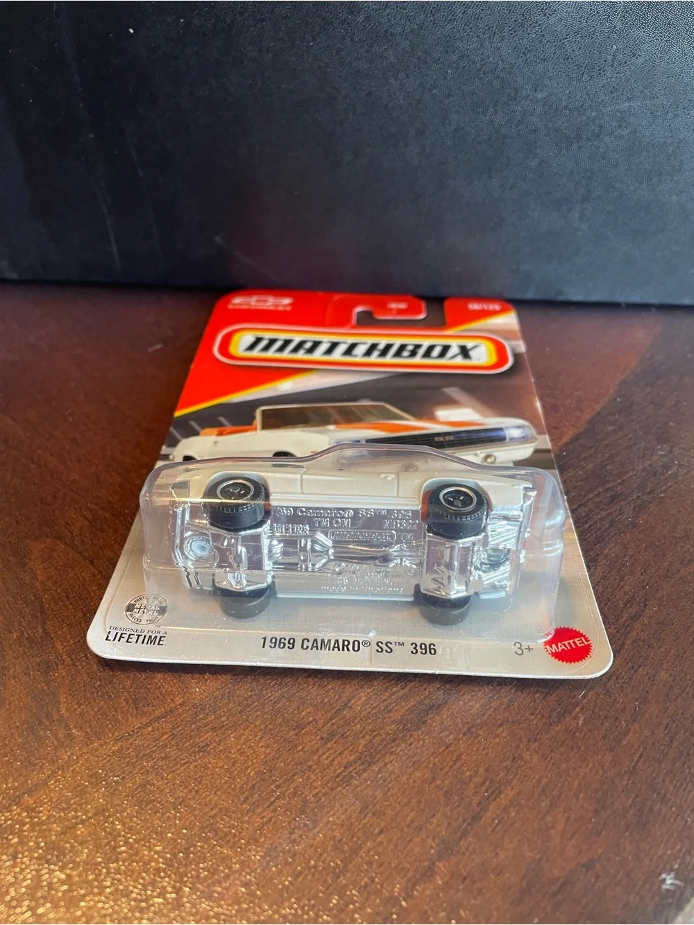 Matchbox 1969 Camaro SS 396 Chevrolet 1:64 White/Orange Diecast Unopened NEW